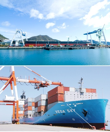 造船事業、海運事業で海外の拠点展開を進めている