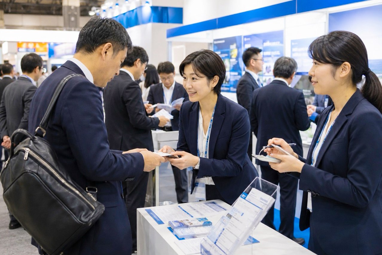 展示会営業代行サービスを導入するとコア業務への集中できるメリットがあるイメージ。
