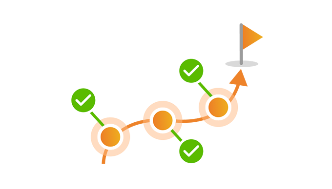 専任担当による効果測定と伴走支援の特長イメージ