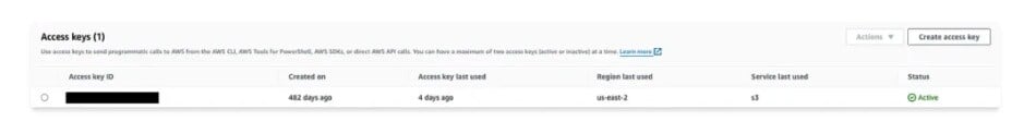 AWS S3 バケットへの接続