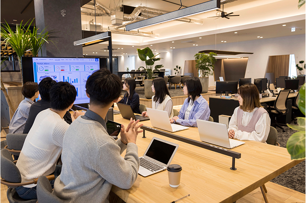 Web会議をしている様子