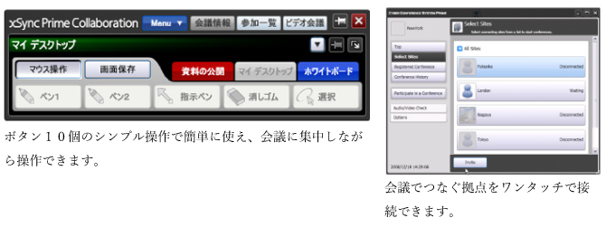 専用操作を極限に少なくした簡単・ワンタッチ操作